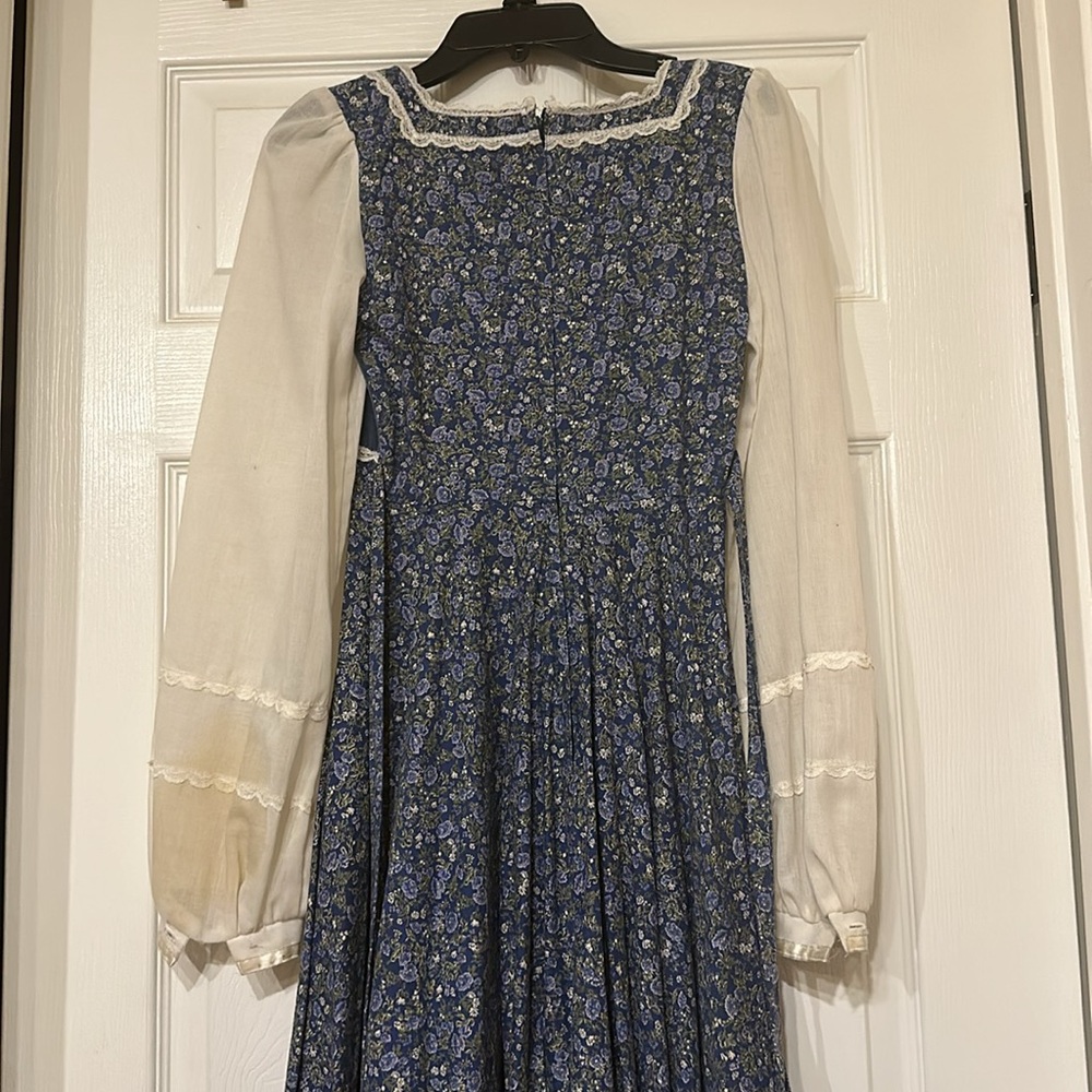 1970's Gunne Sax by Jessica McClintock Maxi Hippie Prairie Dress - Picture 11 of 13